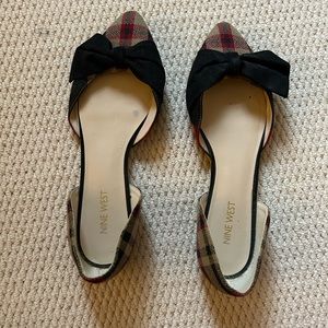 Nine West plaid shoes, size 8.5